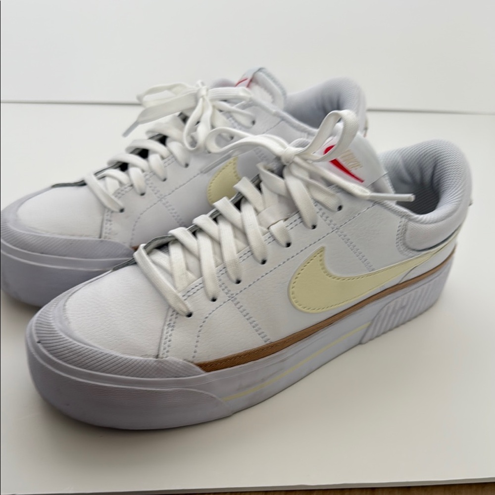 White and Cream Sneakers